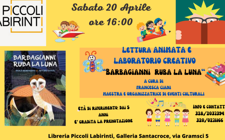 Lettura animata e attività creativa “Babrbagianni ruba la luna” Lettura animata e attività creativa “Babrbagianni ruba la luna”